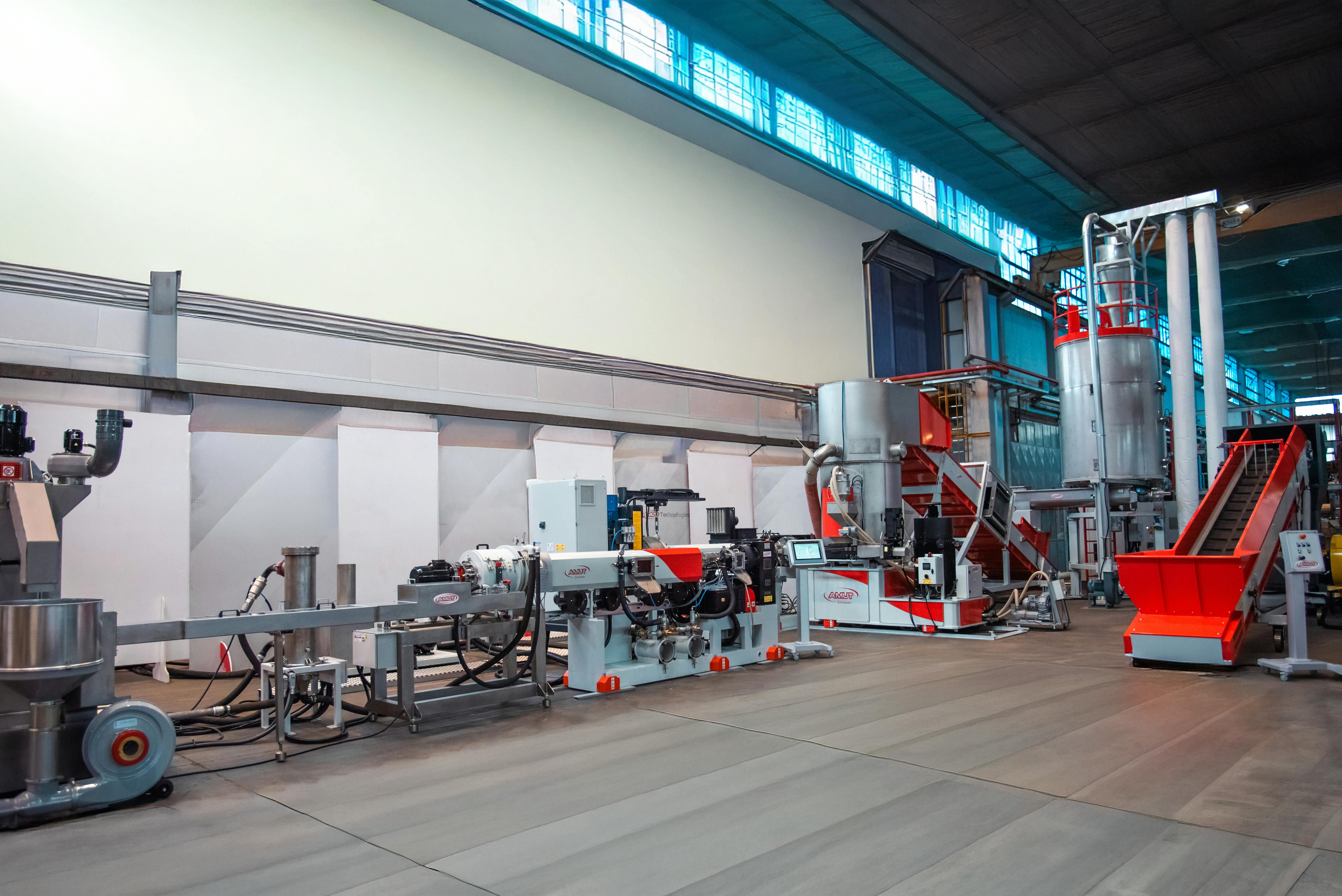 Amut's new rPO polyolefin pelletizing line can be used in mechanical recycling operations, particularly for challenging post-consumer LDPE, HDPE and some PP applications.