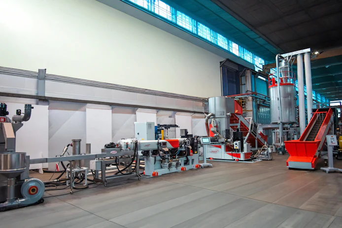 Amut's new rPO polyolefin pelletizing line can be used in mechanical recycling operations, particularly for challenging post-consumer LDPE, HDPE and some PP applications.