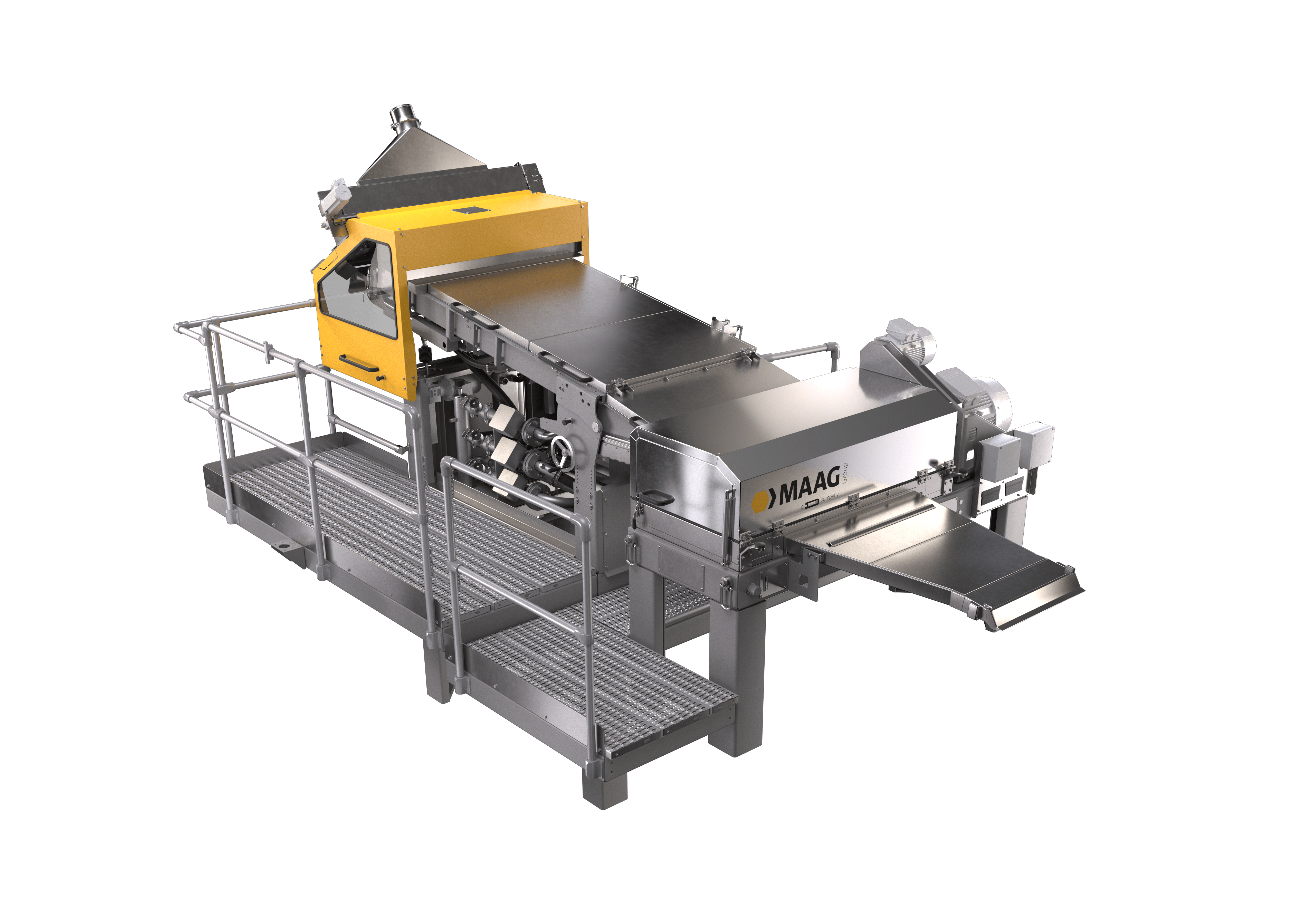 Maag's new M&sup2;USG underwater strand pelletizer series features a new cutting head and additional sensor technology, and the models come in three sizes with working widths of 600mm, 900mm and 1,200mm.