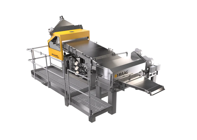 Maag's new M&sup2;USG underwater strand pelletizer series features a new cutting head and additional sensor technology, and the models come in three sizes with working widths of 600mm, 900mm and 1,200mm.