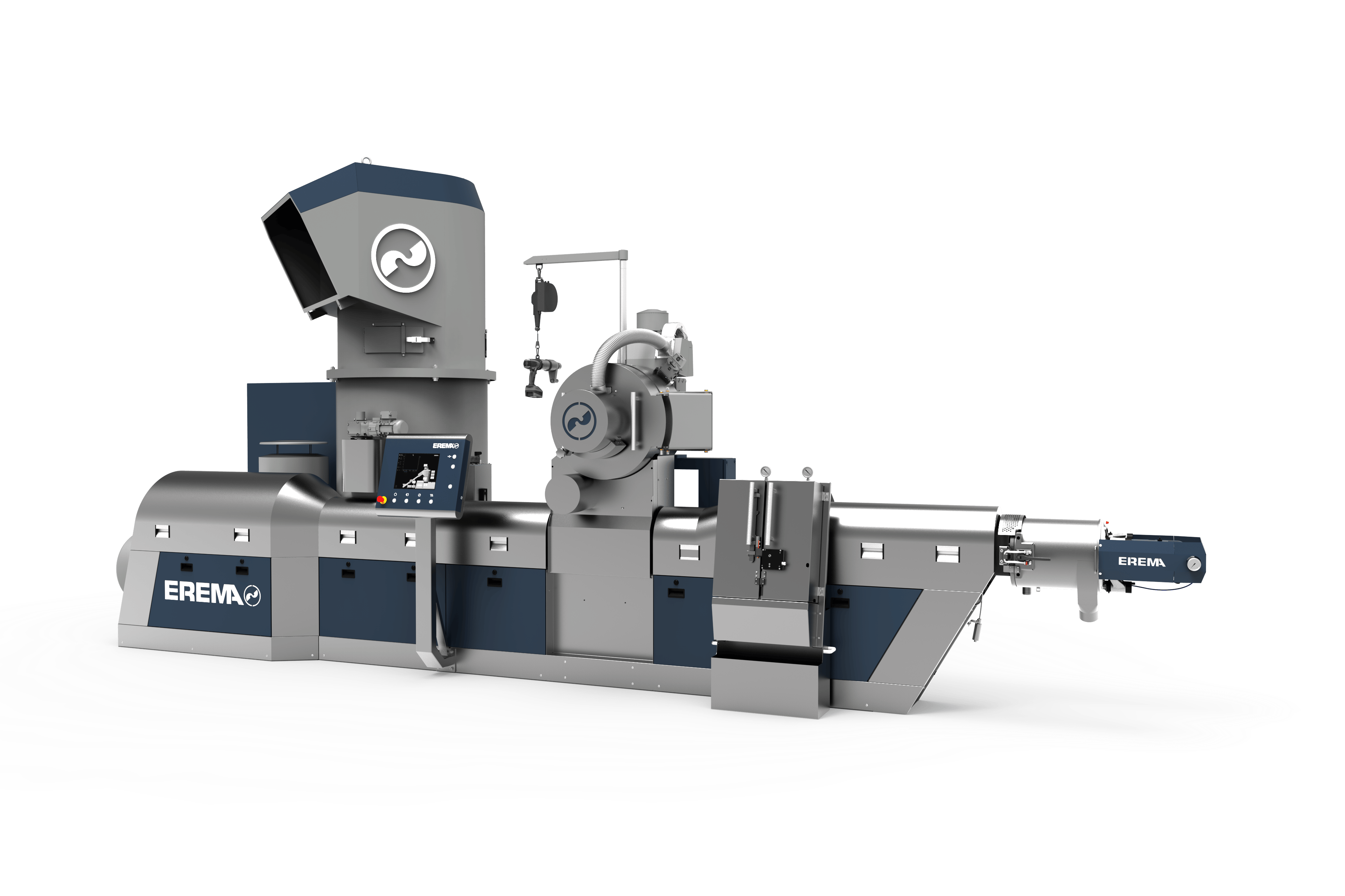Erema developed its Volex process for its Intarema TVEplus single-screw extruder.