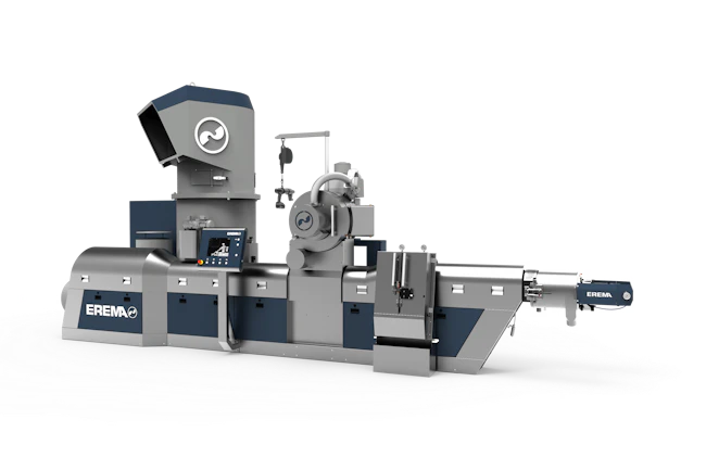 Erema developed its Volex process for its Intarema TVEplus single-screw extruder.