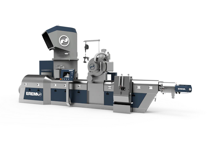 Erema developed its Volex process for its Intarema TVEplus single-screw extruder.