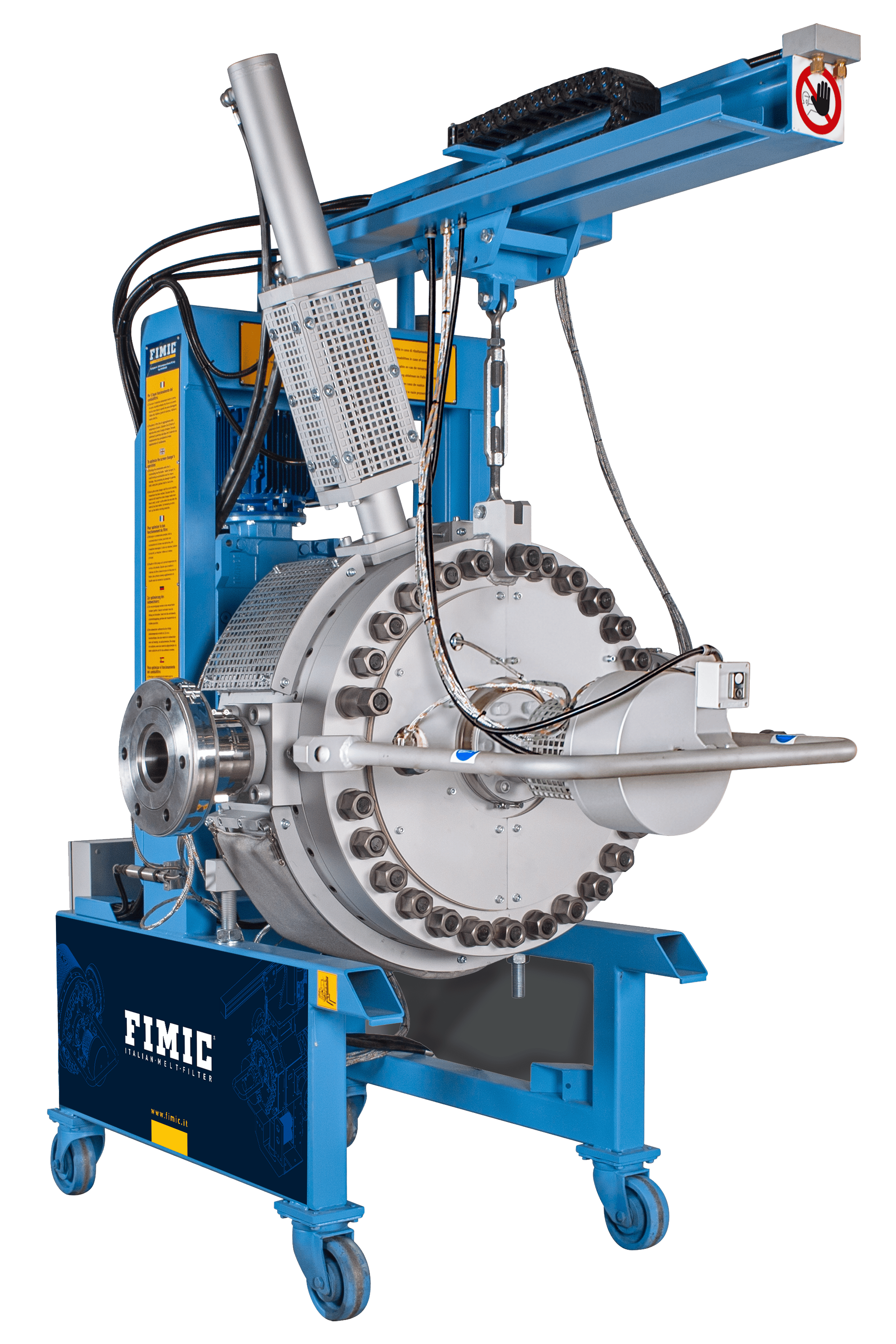 Fimic's FCS is a mechanical system with a dedicated mechanical piston that removes adhesives and other stubborn contamination from Fimic screens with 400mm, 500mm, 600mm and 700mm widths. FCS stands for forced cleaning scraper.