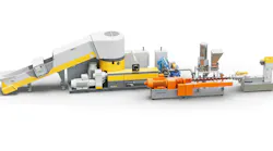 A new recycling process combining NGR's C:Gran technology and Leistritz twin-screw extruder saves energy and results in resin that can be used in high-quality polyolefin films.