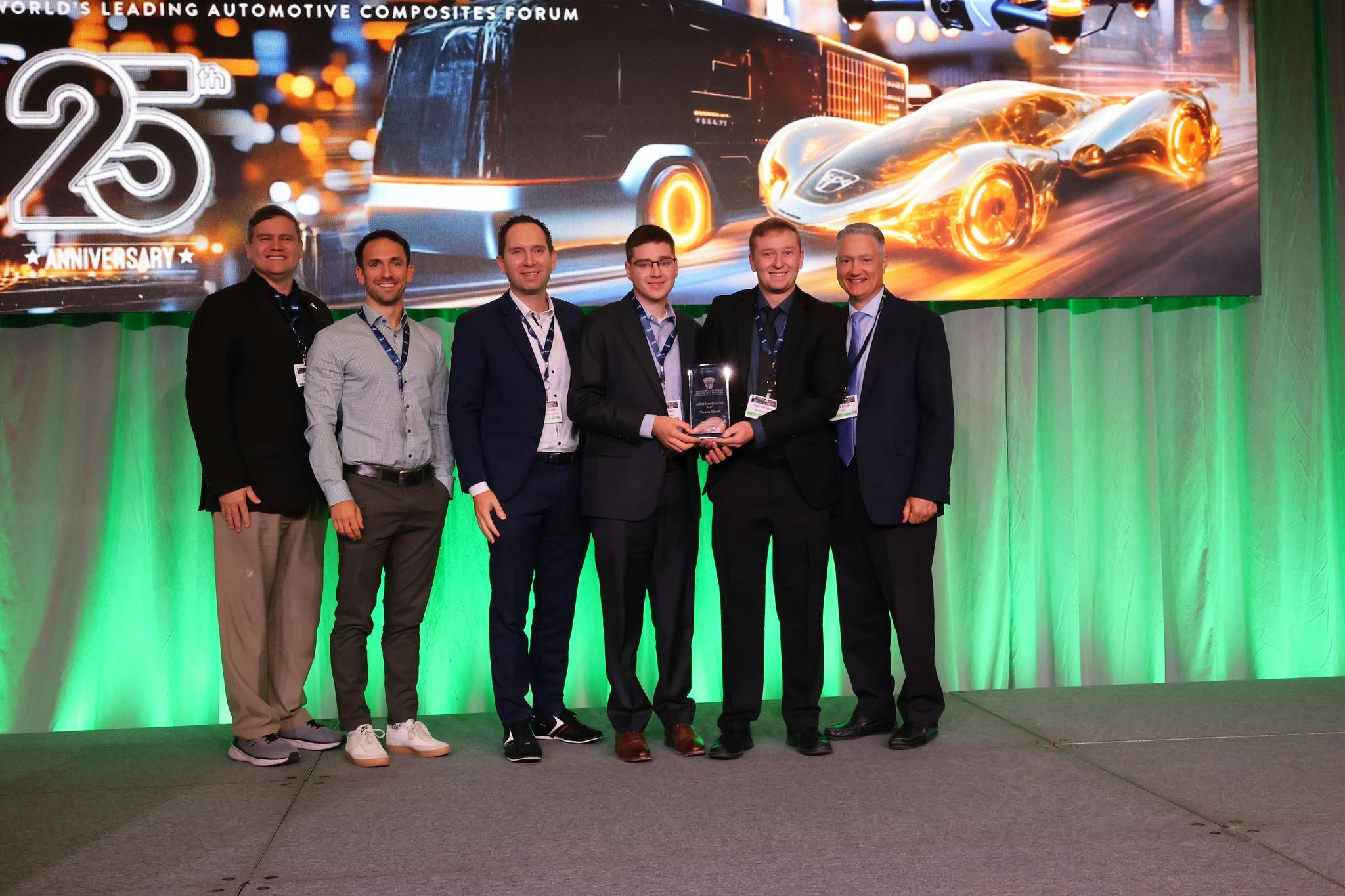The ACCE Most Innovative Part People's Choice winner in 2025 was submitted by Volkswagen North America and Baylor University.