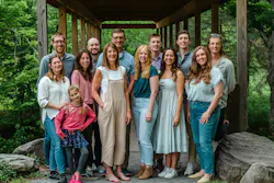 Brett Greenhalgh (third from left, back row) and his wife, Janice, have six children, and enjoy visiting with family. Brett Greenhalgh (third from left, back row) and his wife, Janice, have six children, and enjoy visiting with family.