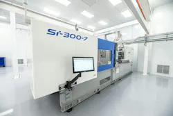 The centerpiece of Rosti's new clean room in Germantown, Wis., is a 300-ton injection Toyo Si-7 molding machine. The centerpiece of Rosti's new clean room in Germantown, Wis., is a 300-ton injection Toyo Si-7 molding machine.