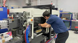 An Absolute Haitian technician works on a press. According to representatives of some OEMs, maintenance is taking on new urgency, as manufacturers look to extend the service life of their machines. An Absolute Haitian technician works on a press. According to representatives of some OEMs, maintenance is taking on new urgency, as manufacturers look to extend the service life of their machines.