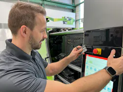 Engel offers a large suite of Industry 4.0 tools that make monitoring machine health — and proactively performing maintenance — easier. They include iQ weight control, which optimizes the injection volume during the ongoing injection molding process; and iQ process observer, which continuously monitors all five phases of the injection molding process: plasticizing, injection, cooling, demolding and production. Engel offers a large suite of Industry 4.0 tools that make monitoring machine health — and proactively performing maintenance — easier. They include iQ weight control, which optimizes the injection volume during the ongoing injection molding process; and iQ process observer, which continuously monitors all five phases of the injection molding process: plasticizing, injection, cooling, demolding and production.