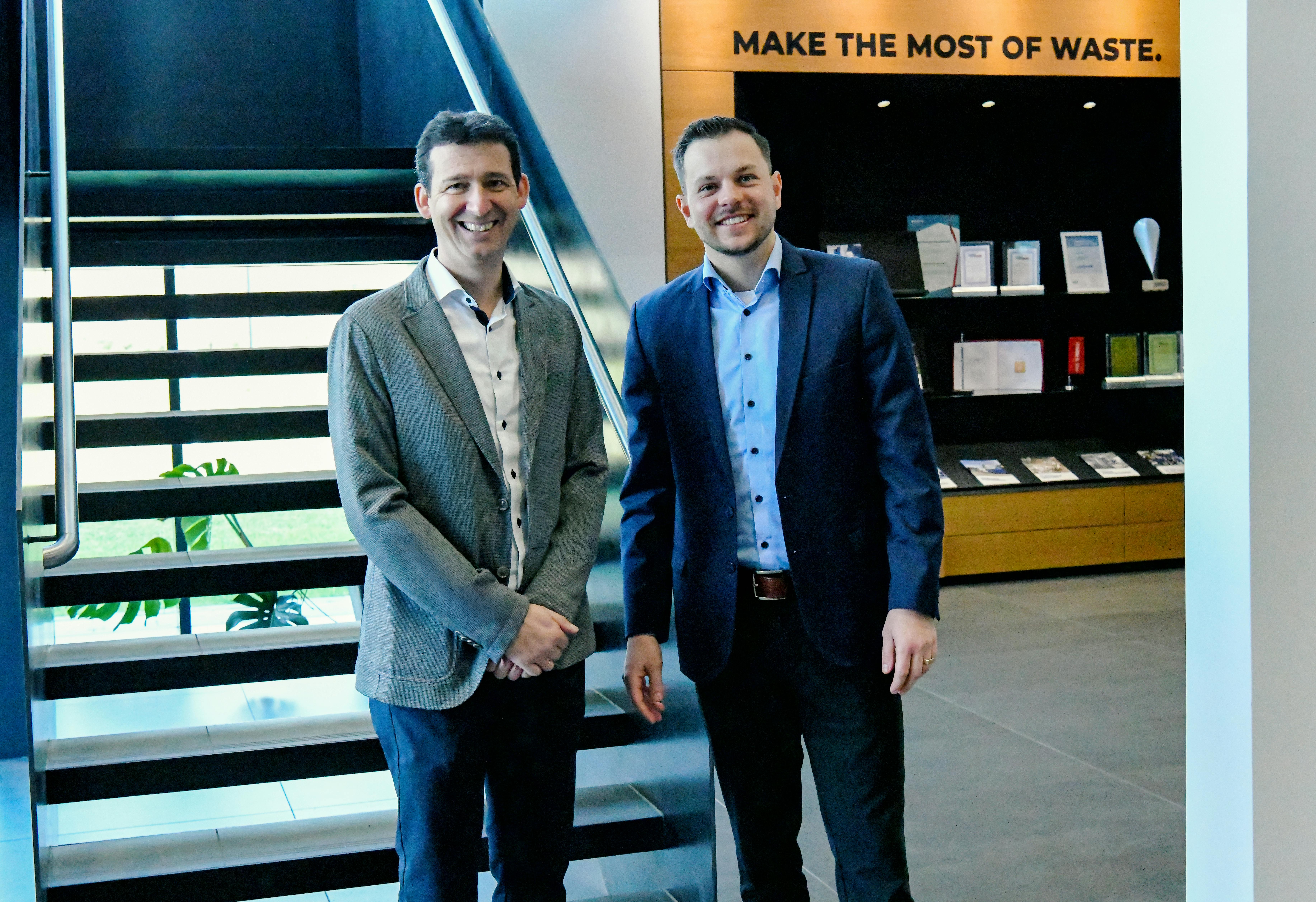 Marcel Willberg (right) and Georg Krenn (left) now jointly manage Lindner Washtech.