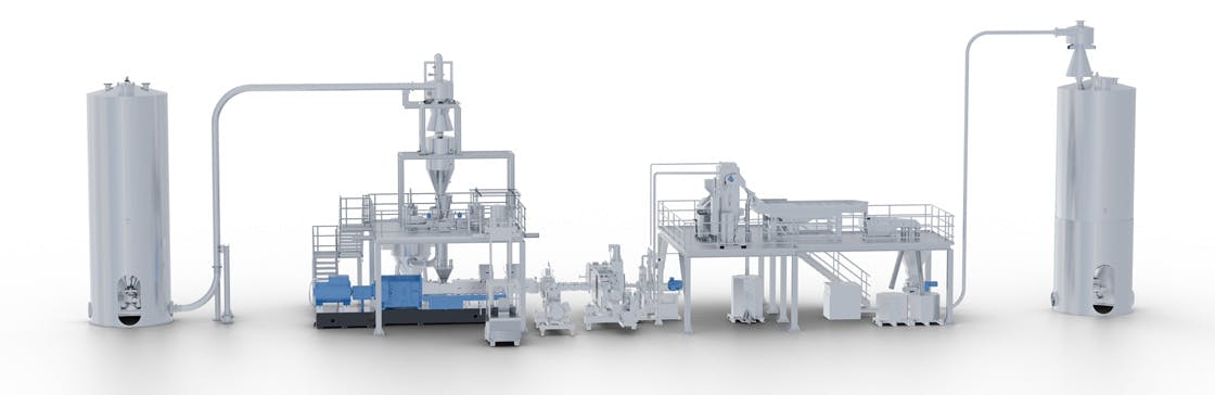 Coperion's recycling system for rPET.