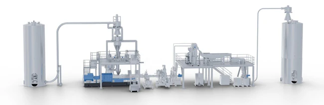 Coperion's recycling system for rPET.