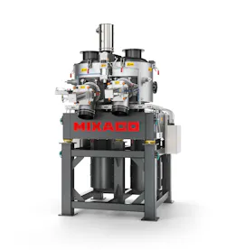Mixaco's Infinity Mixer can operate in co-rotating or counter-rotating mode. Mixaco's Infinity Mixer can operate in co-rotating or counter-rotating mode.