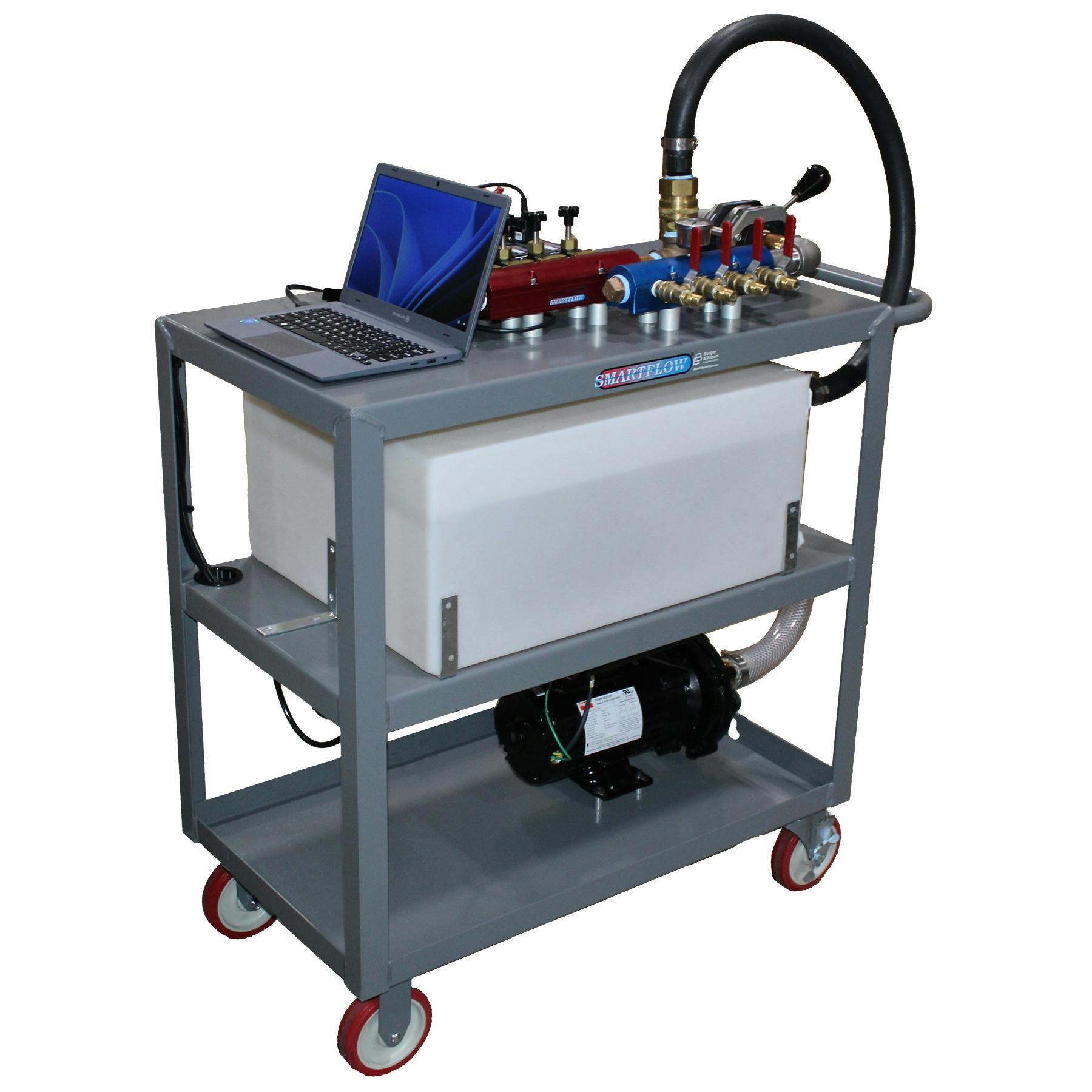 The Smartflow mold validation cart can be used by mold makers, processors or mold maintenance facilities.