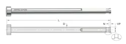 Progressive Components' Vented Ejector Pins can be customized to meet processors' needs. Progressive Components' Vented Ejector Pins can be customized to meet processors' needs.