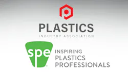Logos for Plastics Industry Association (PLASTICS) and SPE Logos for Plastics Industry Association (PLASTICS) and SPE