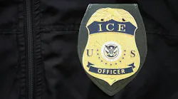 An Immigration and Customs Enforcement (ICE) badge. An Immigration and Customs Enforcement (ICE) badge.