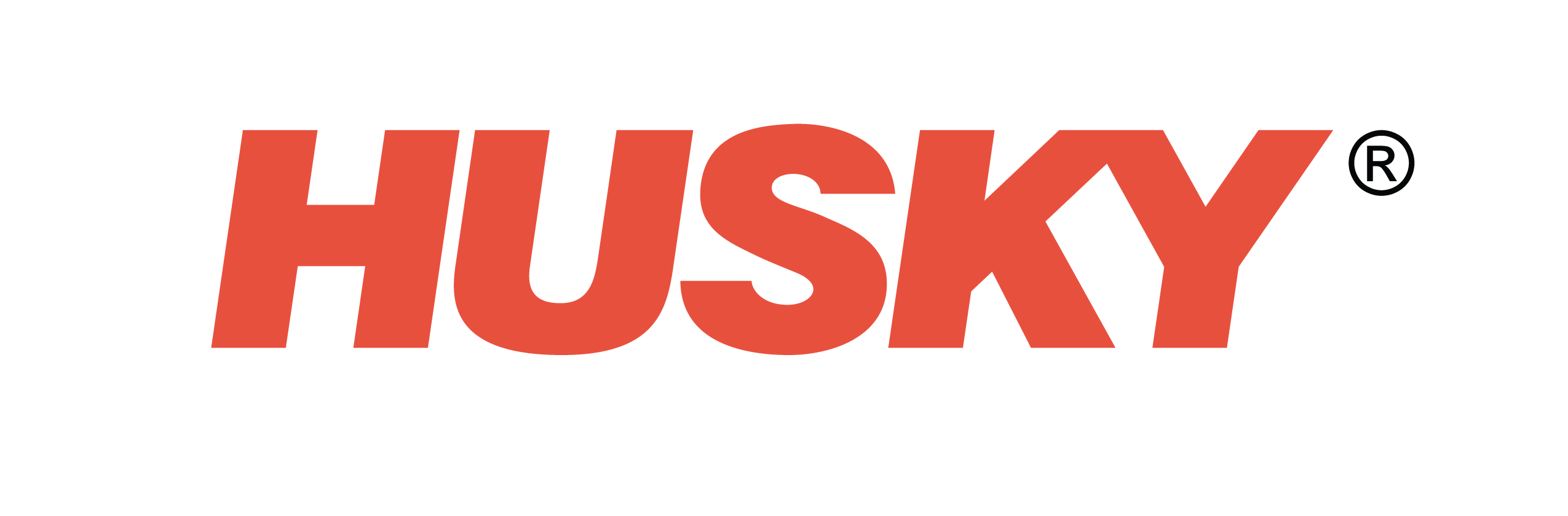 Husky Technologies logo with orange lettering