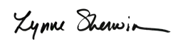 signature of Lynne Sherwin signature of Lynne Sherwin