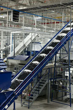 Plastic waste moves through the recycling process at Nova Chemicals' facility in Connersville, Ind. Plastic waste moves through the recycling process at Nova Chemicals' facility in Connersville, Ind.