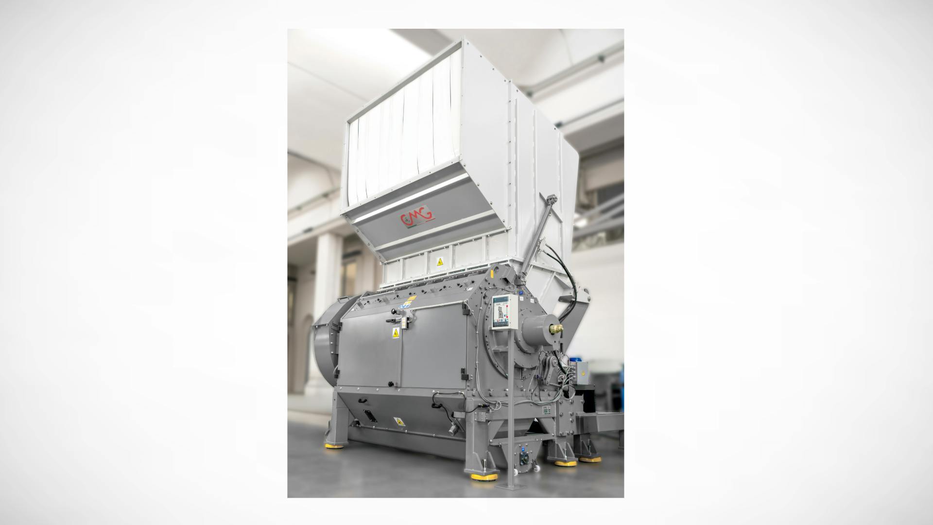 CMG's EV 92-220 granulator for plastics recycling.