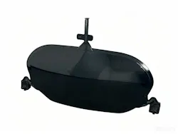 A black plastic injection molded part produced by Haitian International's and Hennecke's in-mold coating technology. A black plastic injection molded part produced by Haitian International's and Hennecke's in-mold coating technology.