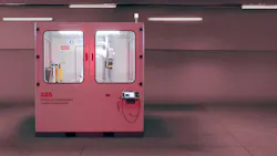 ABB Robotics OmniVance surface finishing work cell.