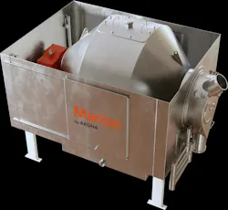 Akona's Rotary Batch Mixer offers fast, gentle and uniform blending.