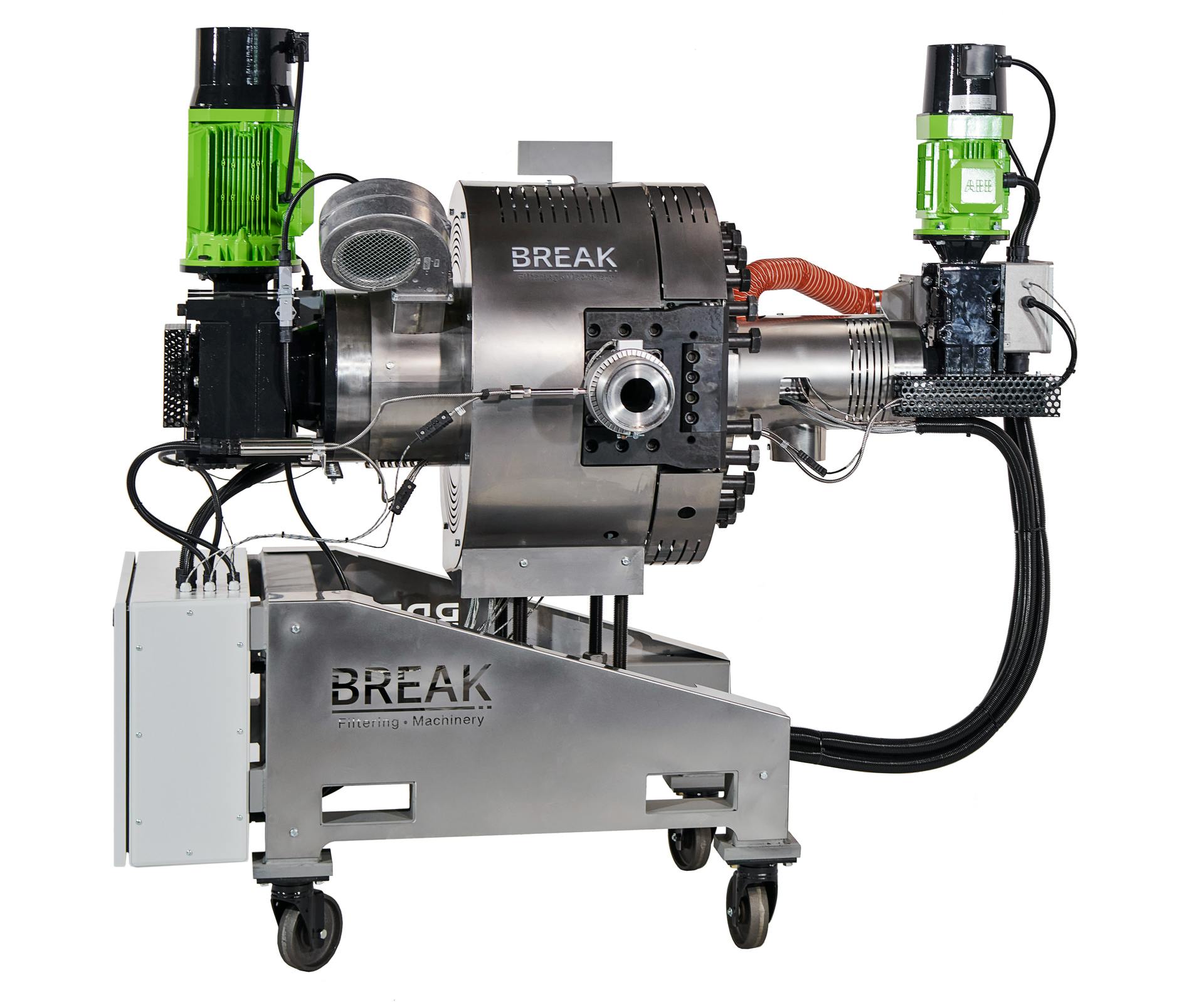 Break Machinery's Duo line of filters can handle highly contaminated material.