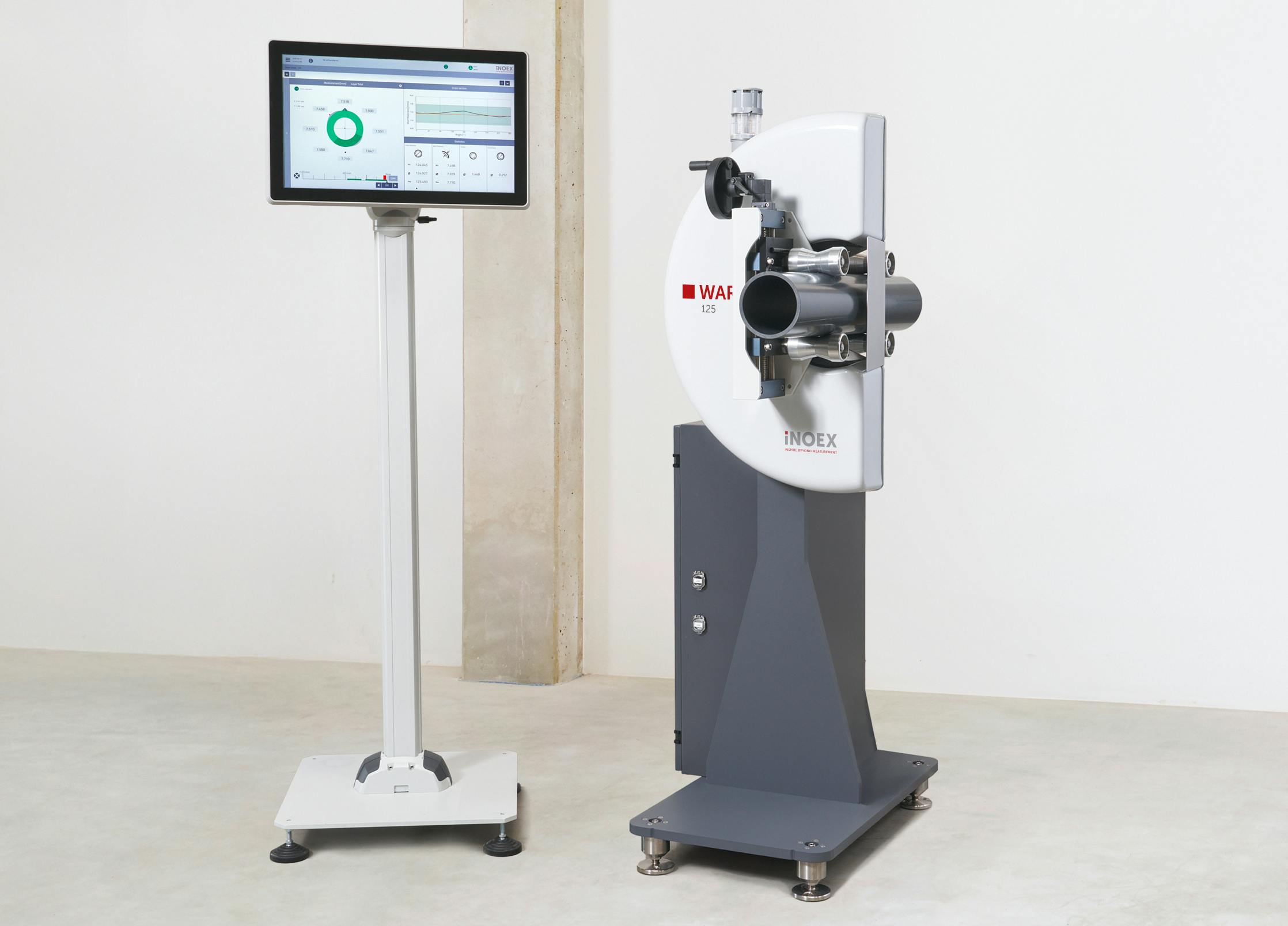 The Inoex Warp 125's WebIQ software and 21-inch terminal allow easy integration.