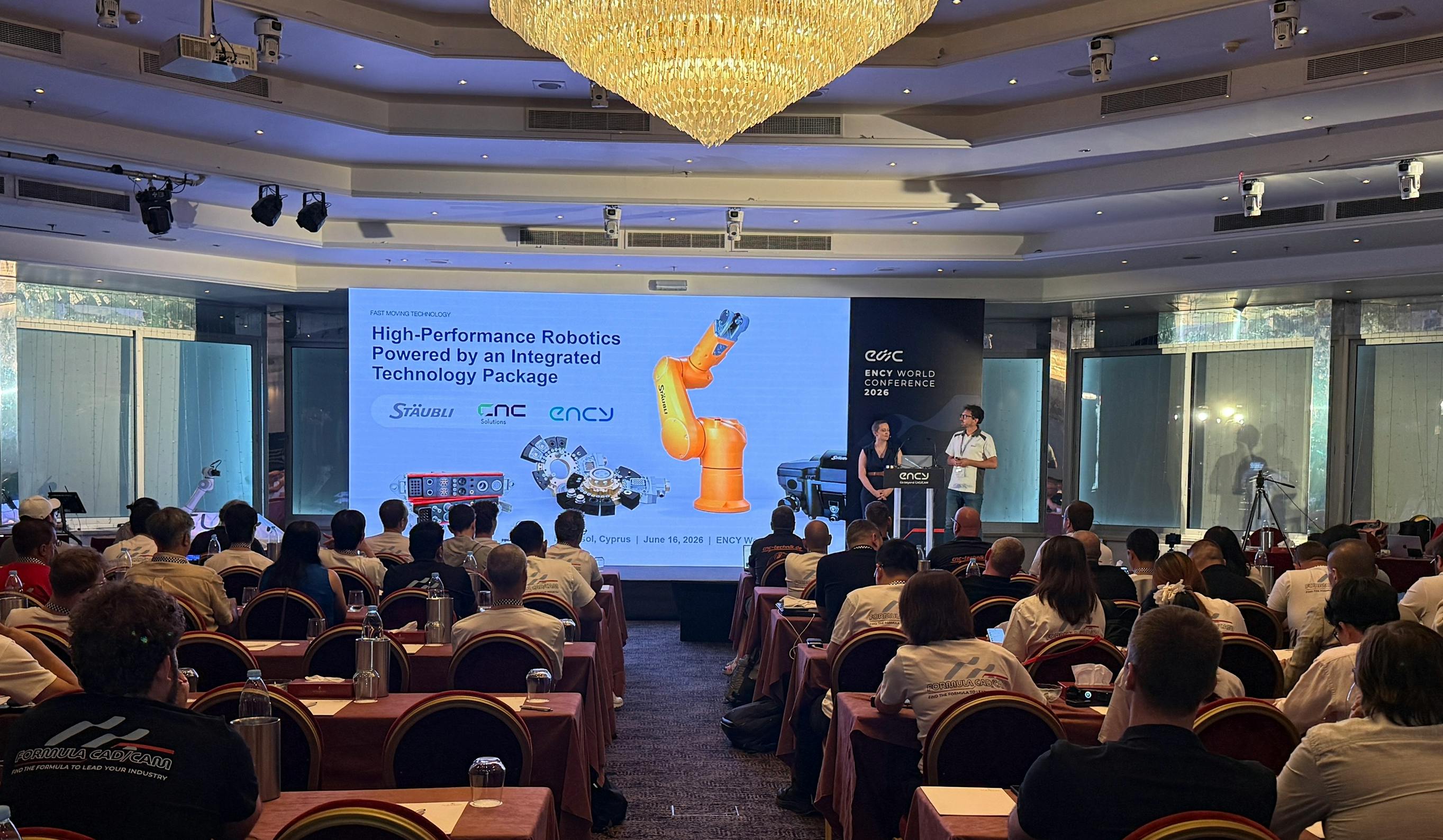 At Ency World Conference 2026, St&auml;ubli Robotics joined Ency Software and CNC Solutions to discuss tighter integration between robot hardware and digital manufacturing tools.