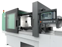 Arburg's new series of Allrounder Trend injection molding machines includes four presses, with clamping forces ranging from 56 tons to 225 tons.