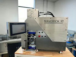 The Maverick 9T is a benchtop injection molding machine with 9 tons of clamping force.