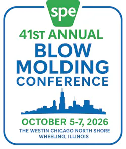 Blue and green logo for Annual Blow Molding Conference 2026