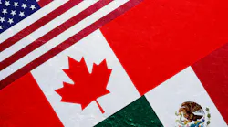 Flags of the U.S., Canada and Mexico