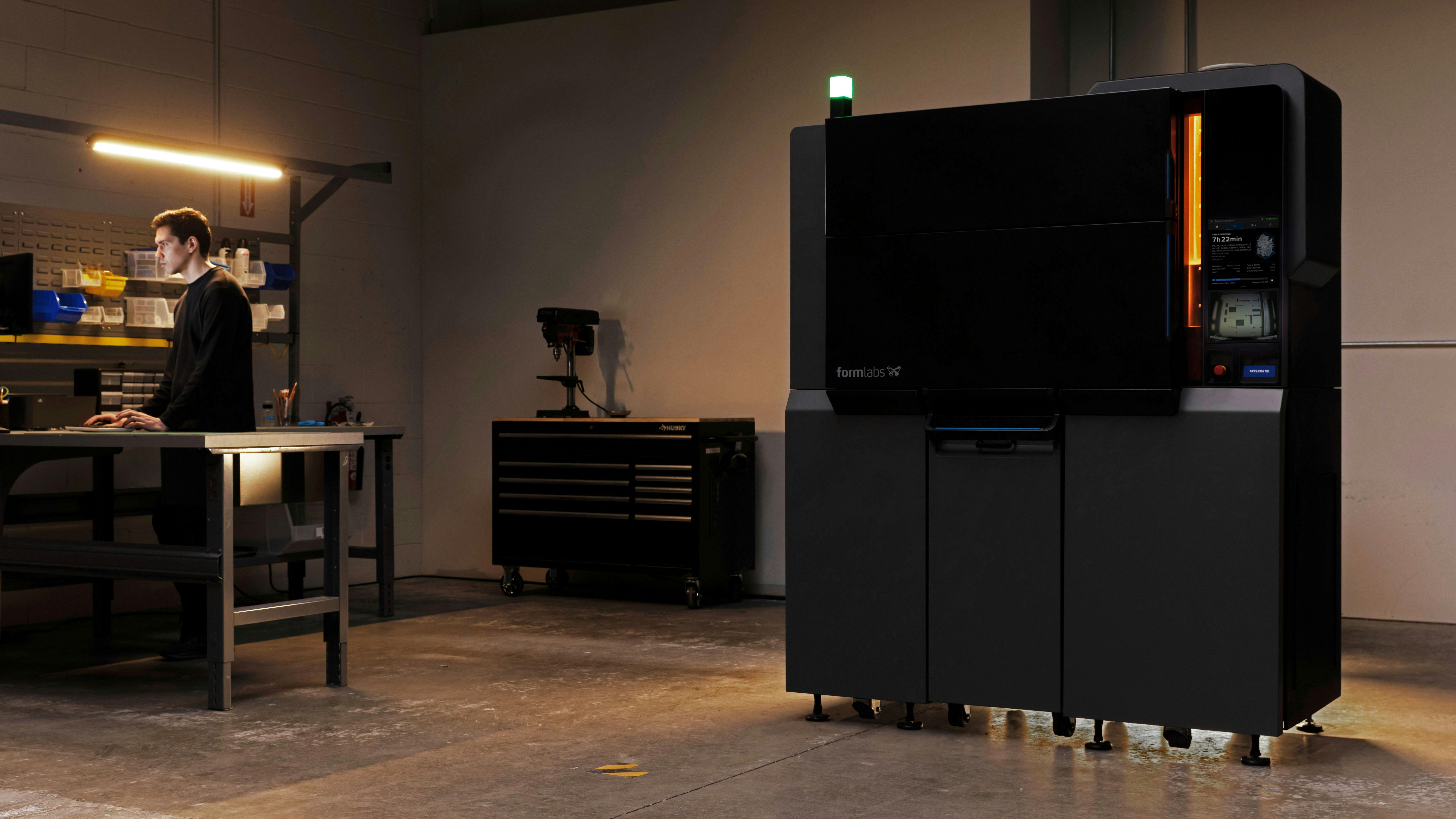 The Fuse X1 can produce large or multiple parts quickly.