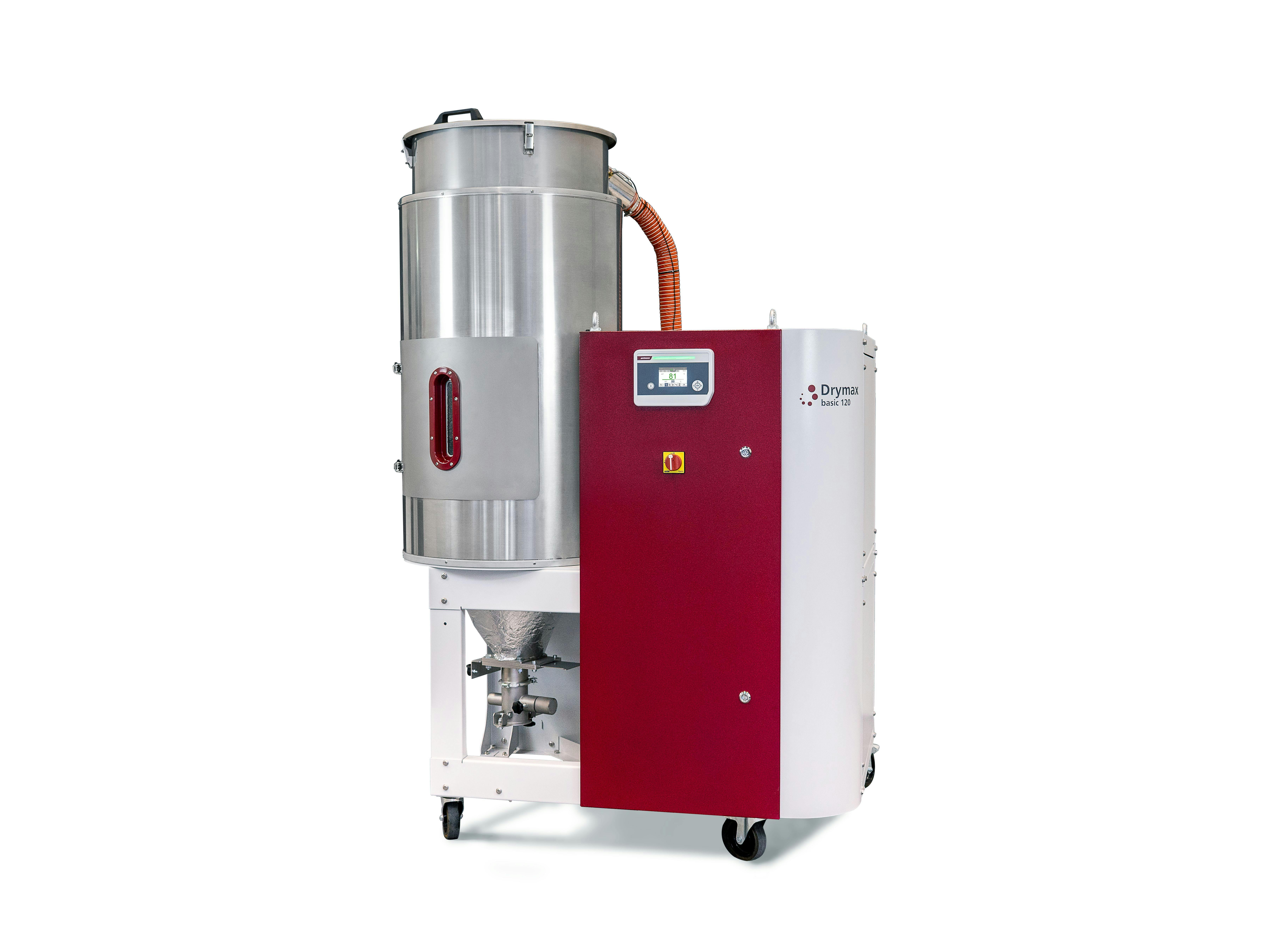 Wittmann's Drymax basic 120 now comes with a more intuitive color control screen.