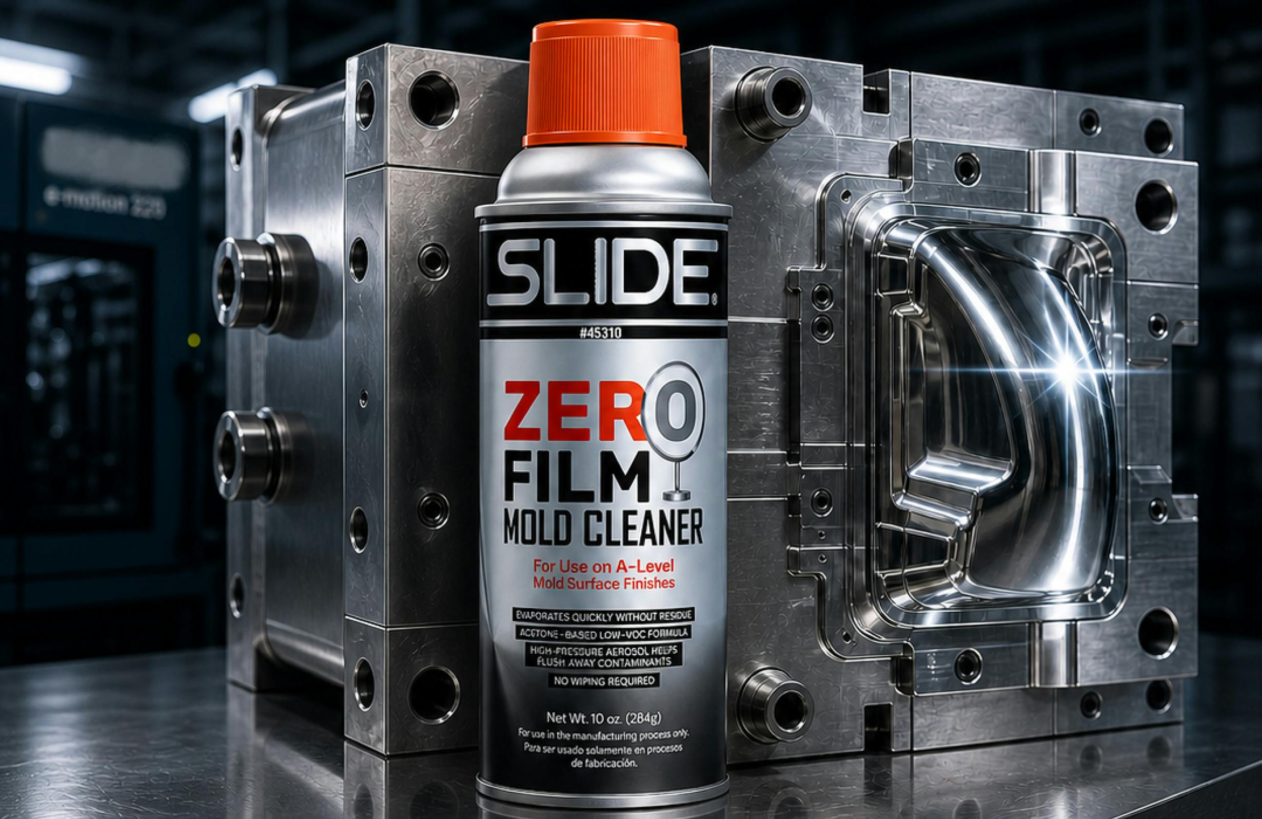 Zero Film Mold Cleaner has no abrasives and requires no wiping.