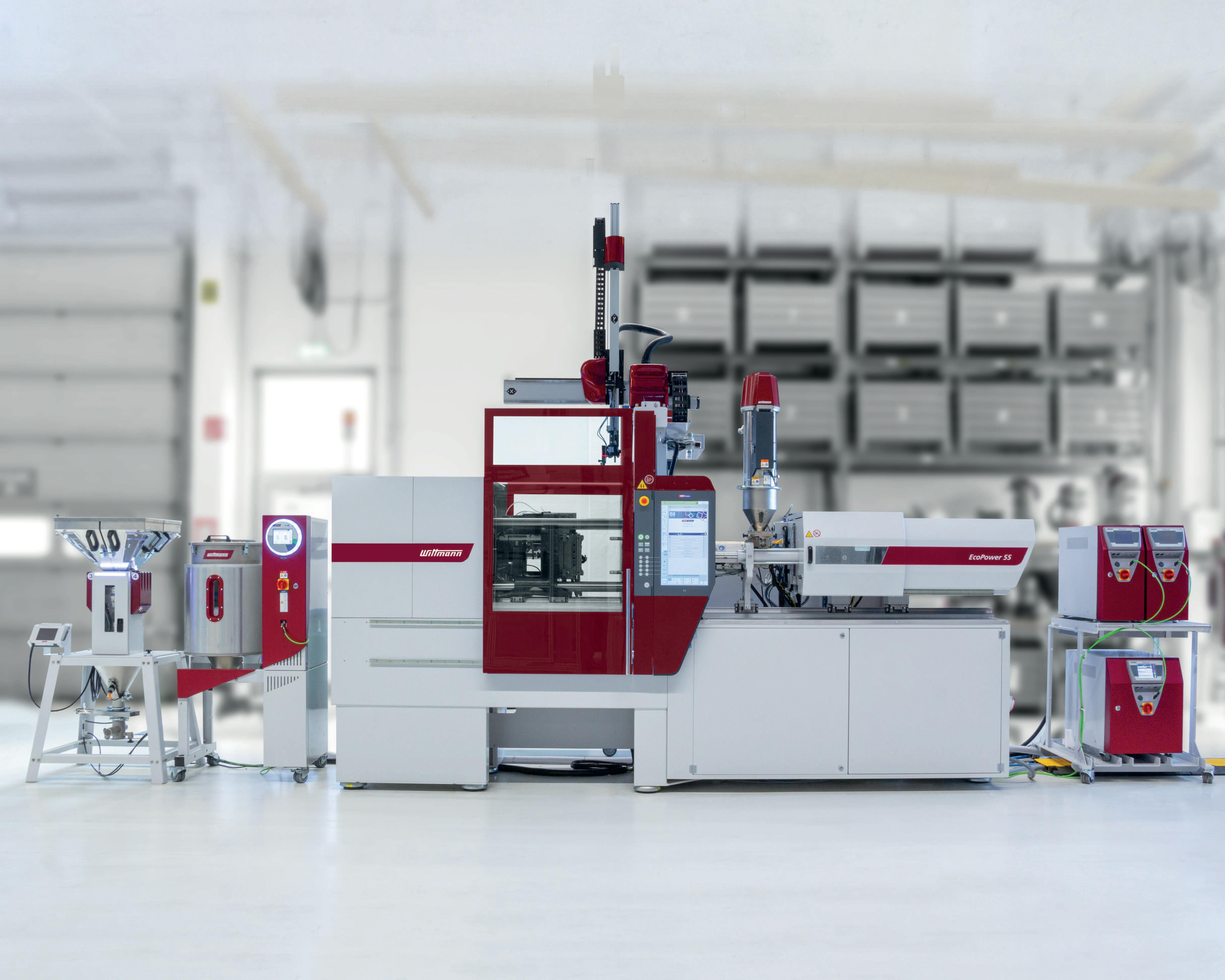 Wittmann's smart factory technologies can link together the company's injection molding machines, auxiliaries and automation.