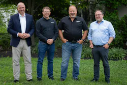 From left: Jan Lohoff, CEO and managing director of Inoex; Adam M. Grier, president of IDoo; Peter Zut, president of Inoex; and Ralph Klose, CEO of Citex.