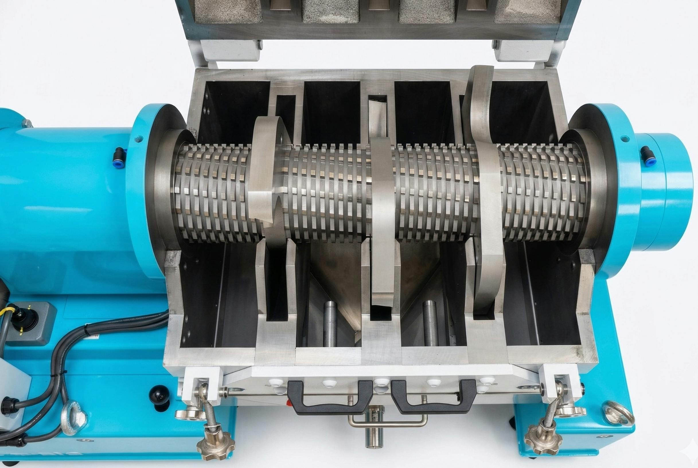 Cutters on the SMGL3-Plus are made of Cr12MoV tool steel with a hardness of HRC58 and can be individually replaced.