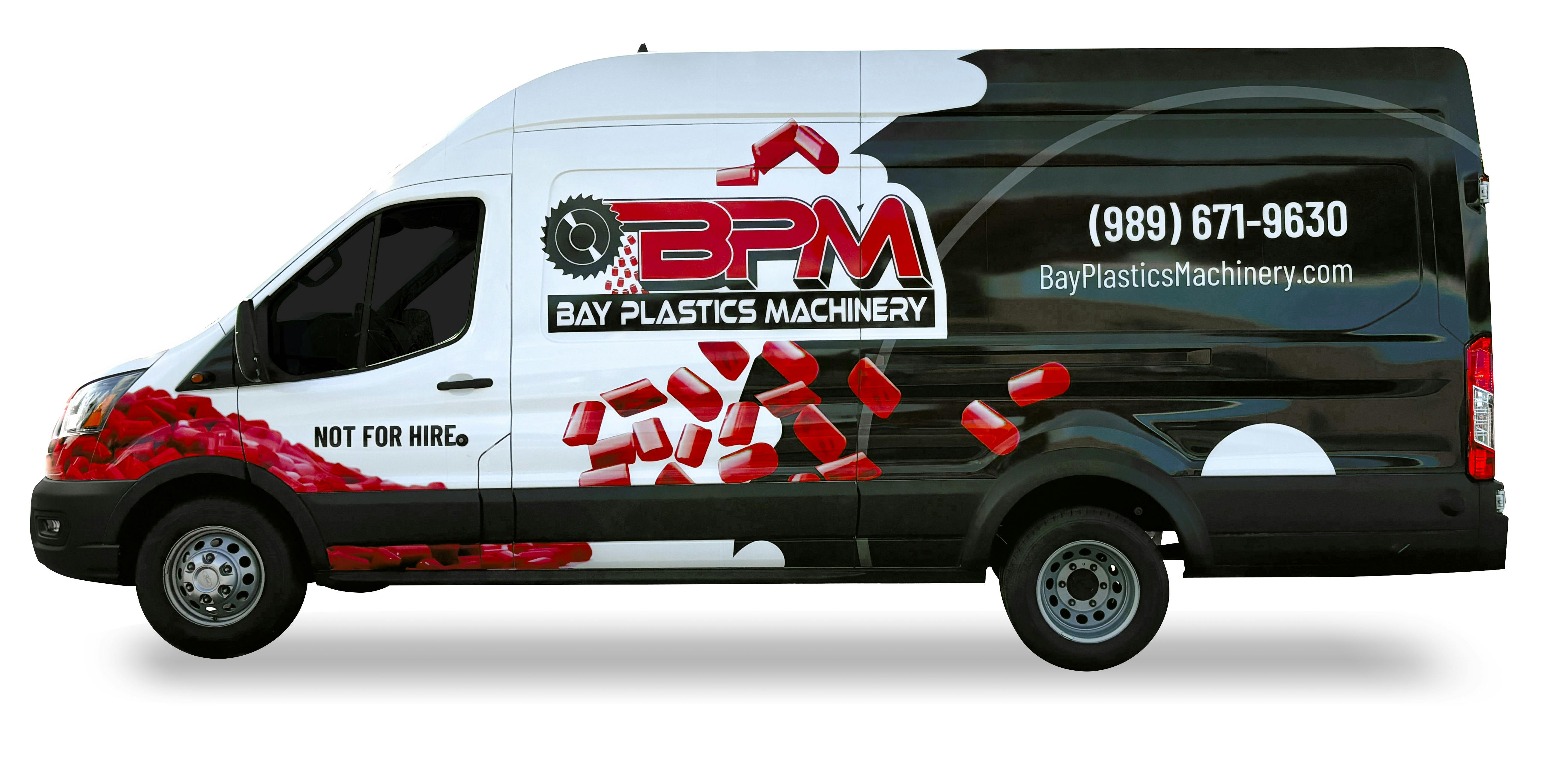 One of Bay Plastics Machinery's service vans.