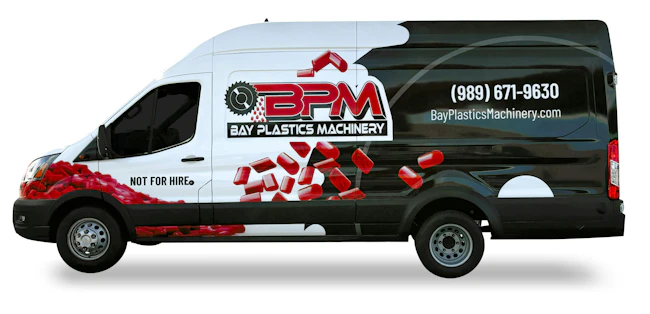 One of Bay Plastics Machinery's service vans.