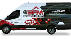 One of Bay Plastics Machinery's service vans.