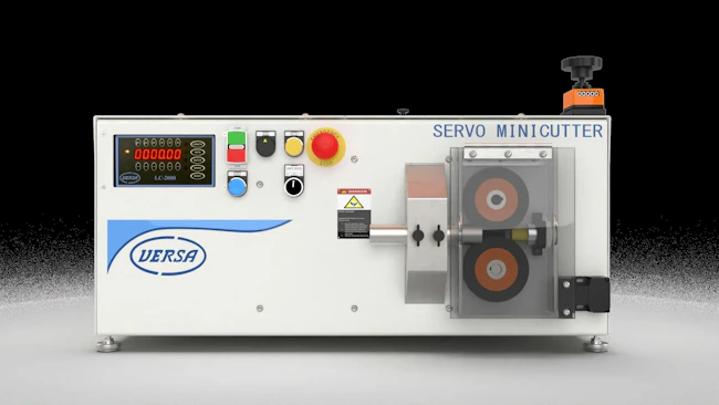Versa's Servo MiniCutter system is ideal for medical tubing.