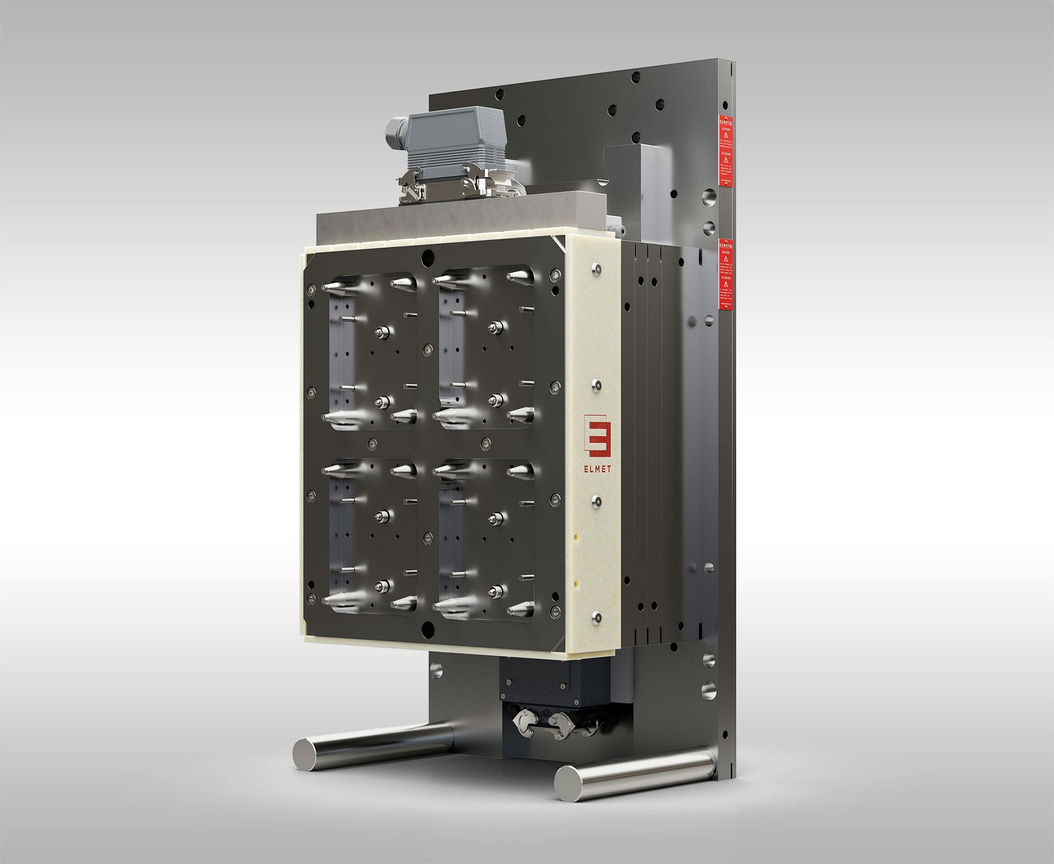 Elmet's Smartshot I analyzes data and automatically balances cavities and adjusts nozzle pin positions in LSR molding.