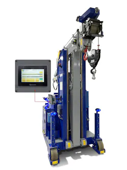 This crane includes Globeius' key-card access system for traceability.