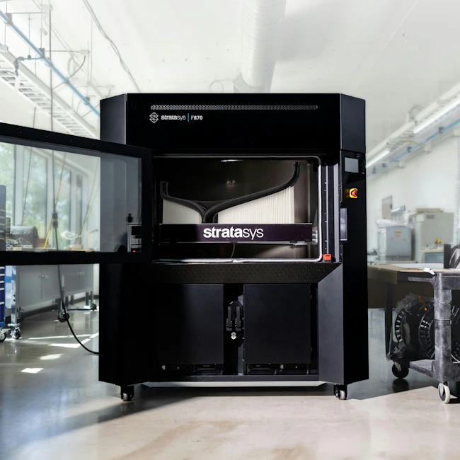 The Stratasys F870 industrial 3D printer.