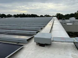 Solar installation at C&K Plastics in North Carolina.